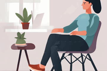 Person sitting with crossed legs leading to joint misalignment